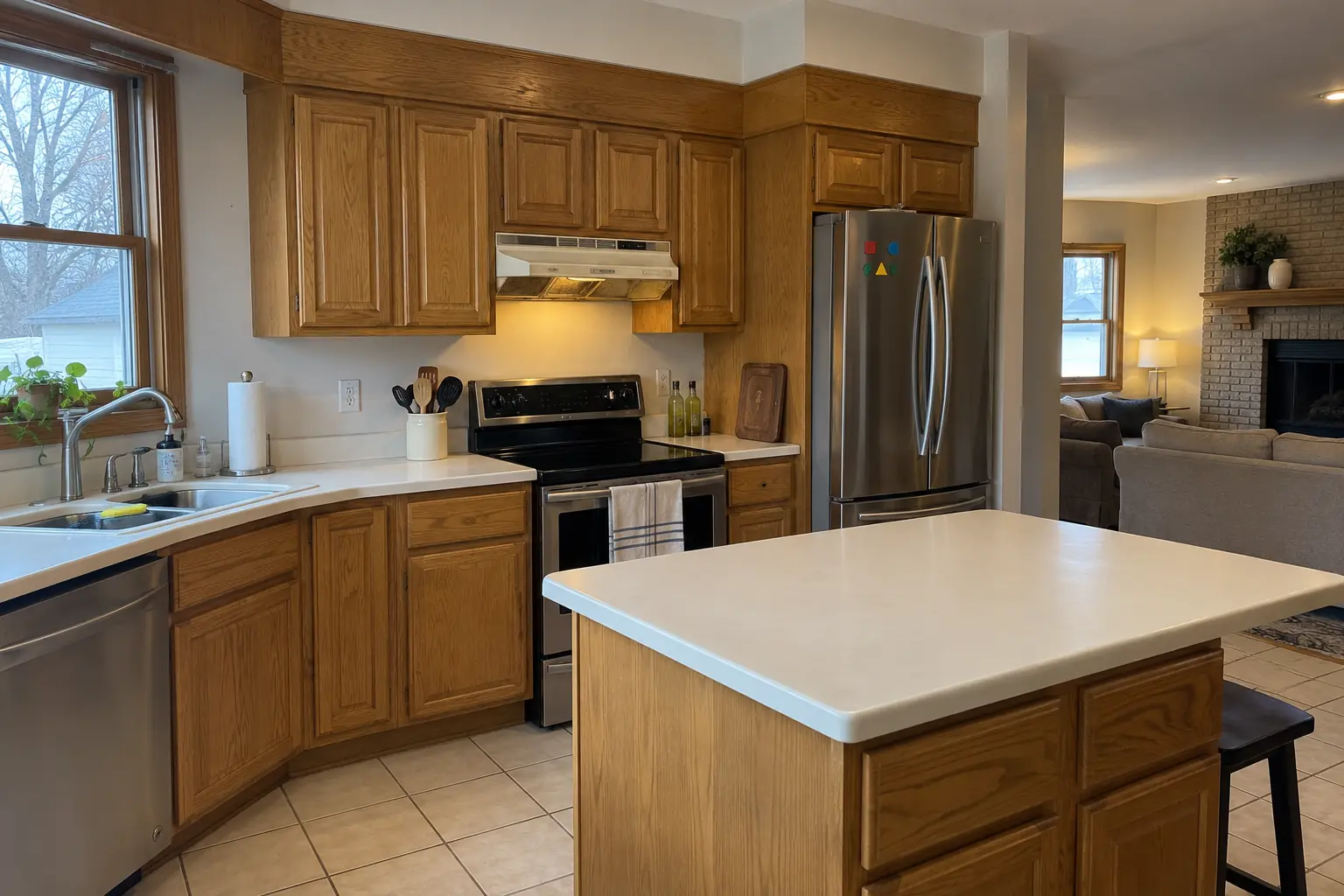 Kitchen Ventilation & Range Hoods project in St. Charles, before