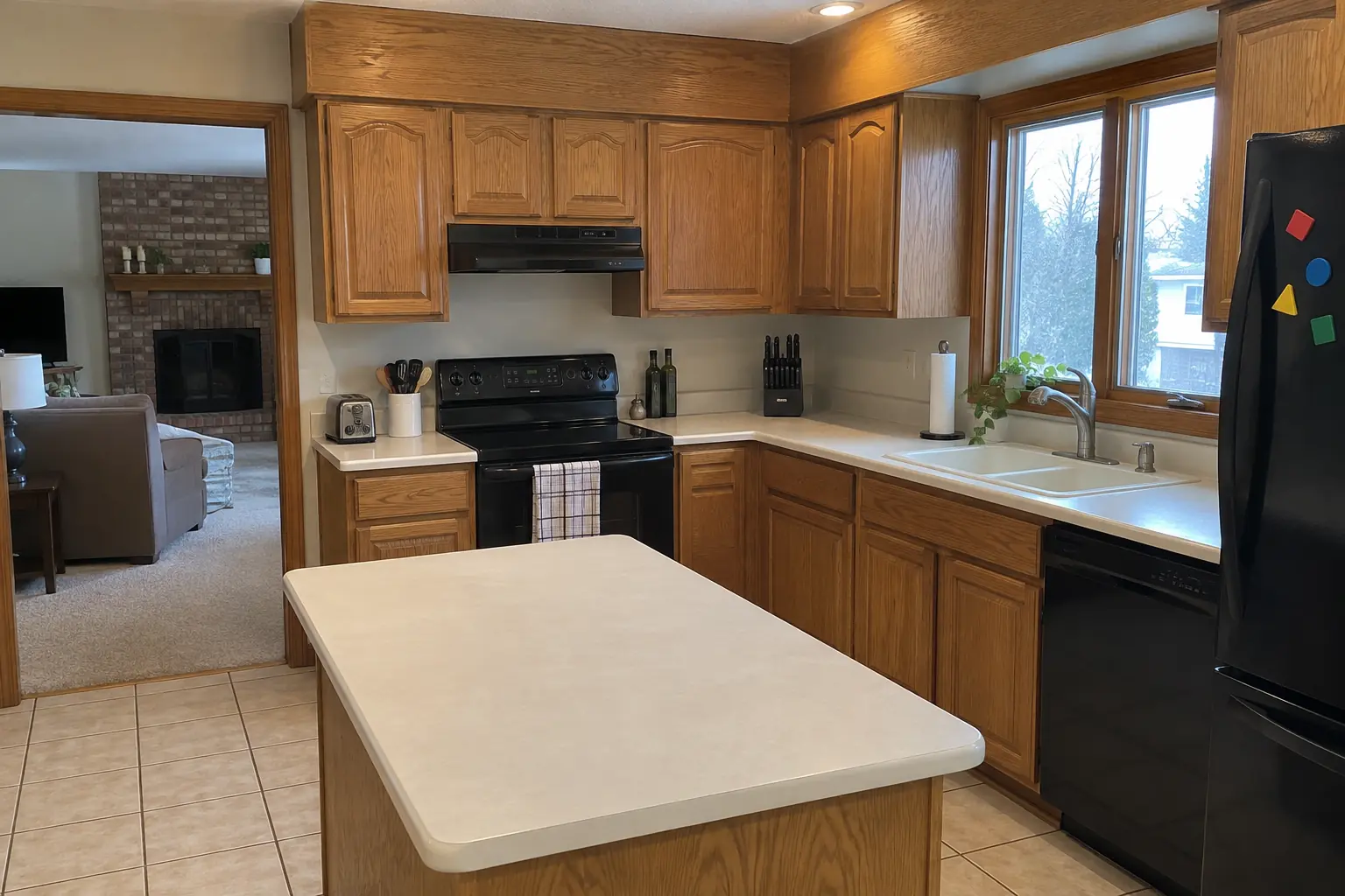 Range Hood Installation — before