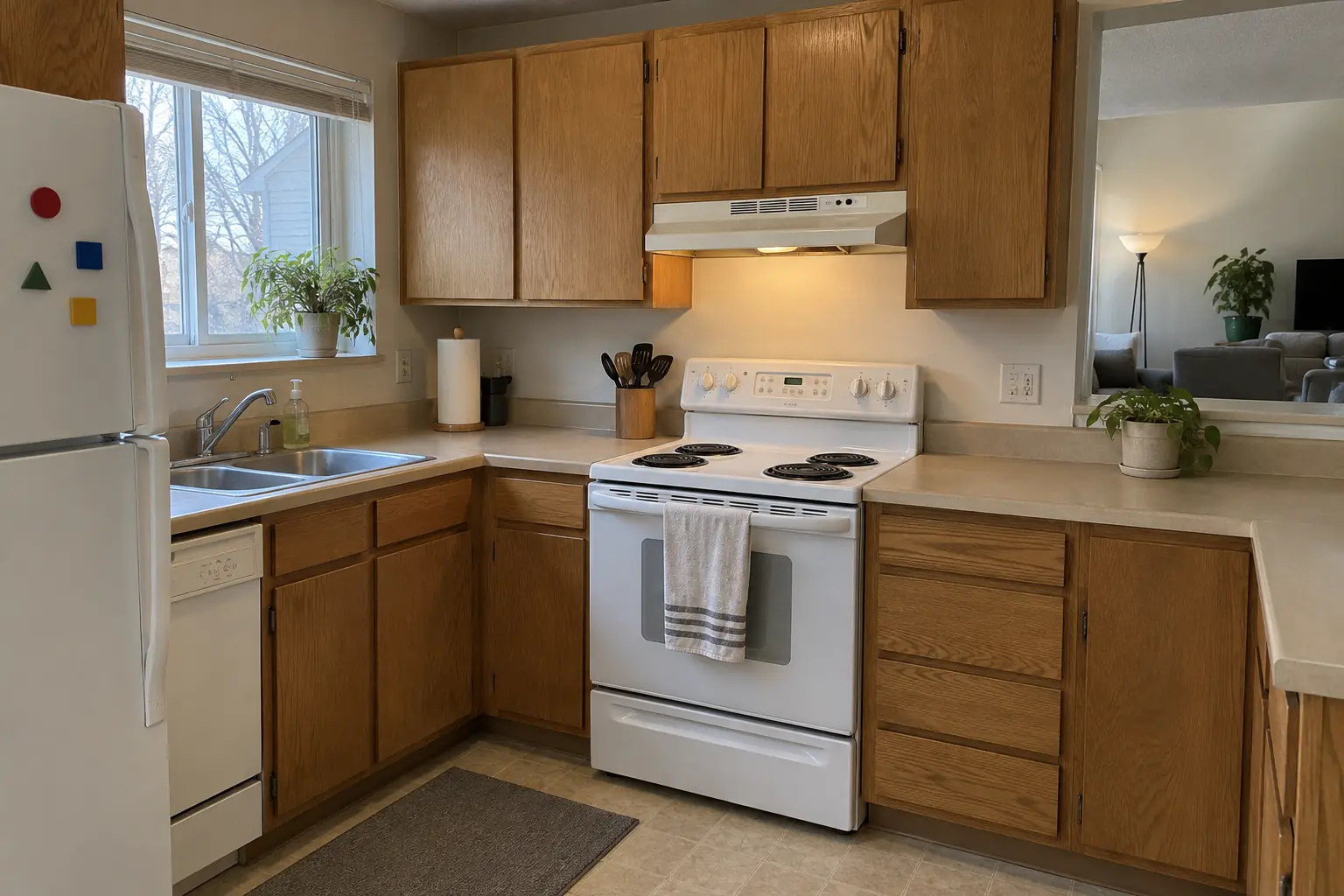 Range Hood Installation — before