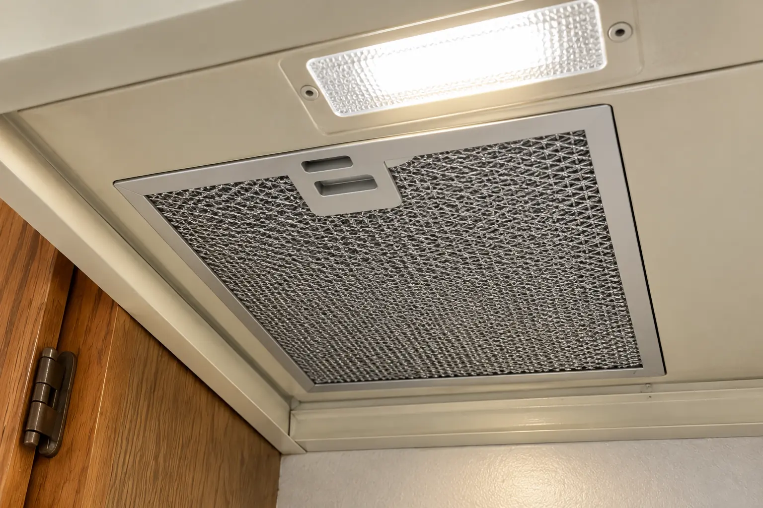 Range Hood Repair in a 1980s-1990s two-story colonial / tract house — detail