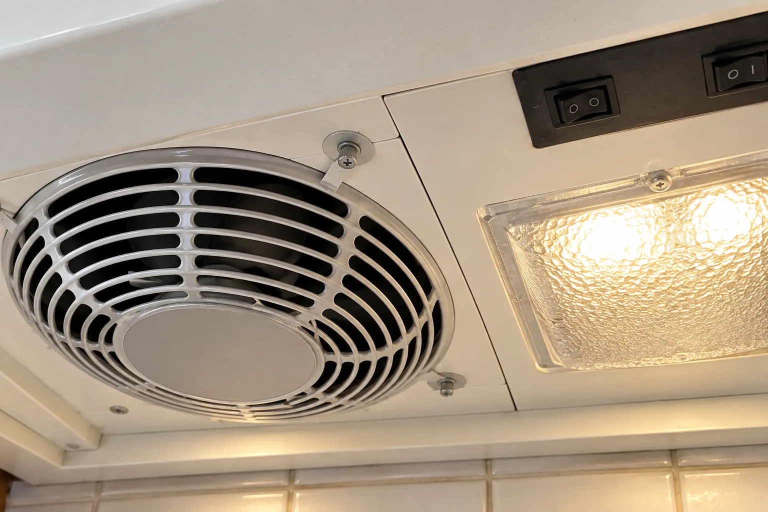 Range Hood Repair in a 1980s-1990s two-story colonial / tract house — detail