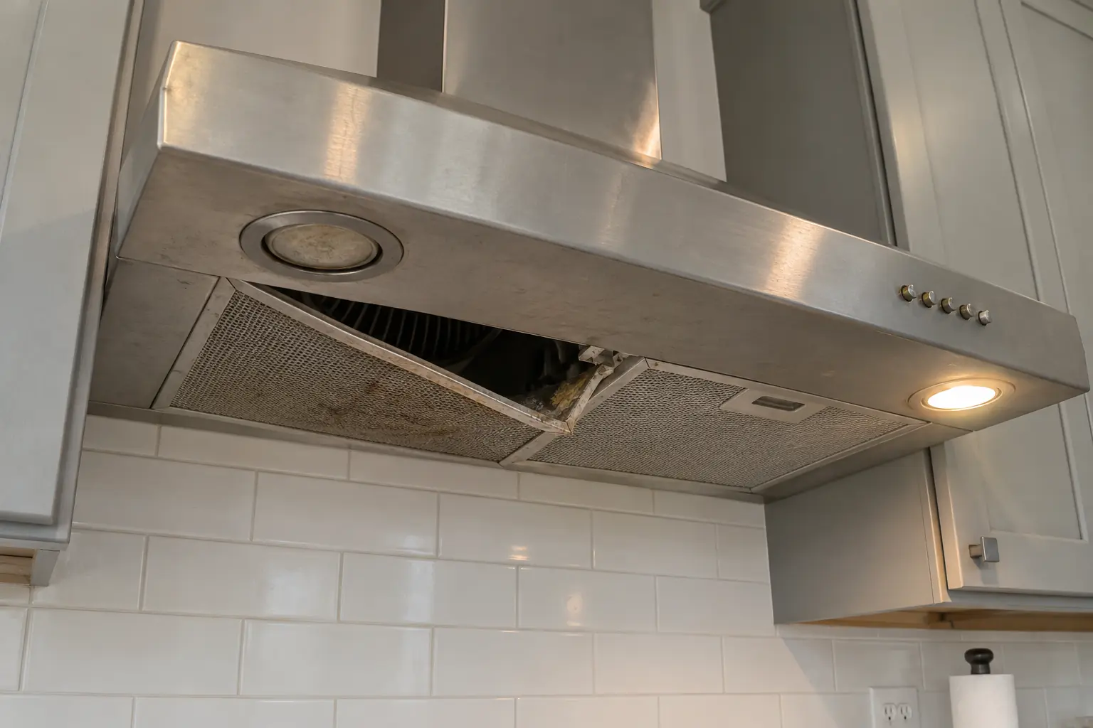 Range Hood Repair project in Plainfield, before