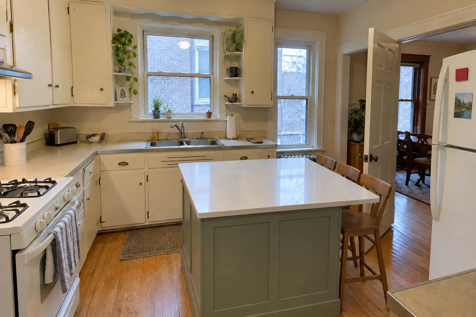 Kitchen Island & Peninsula Installation — after