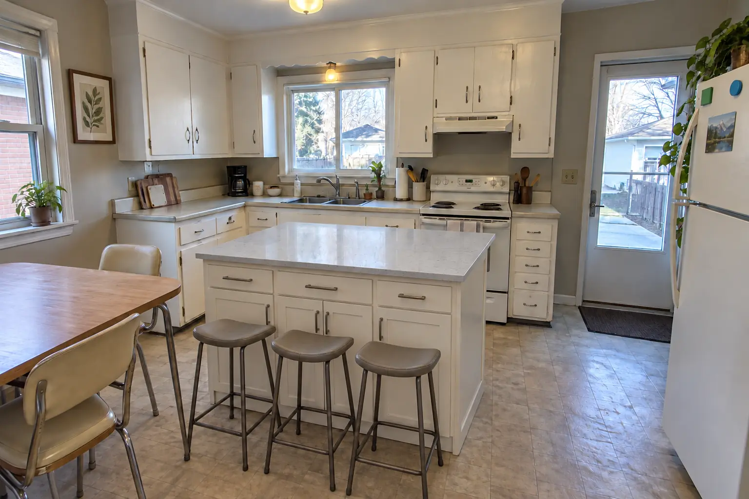 Kitchen Island & Peninsula Installation — after