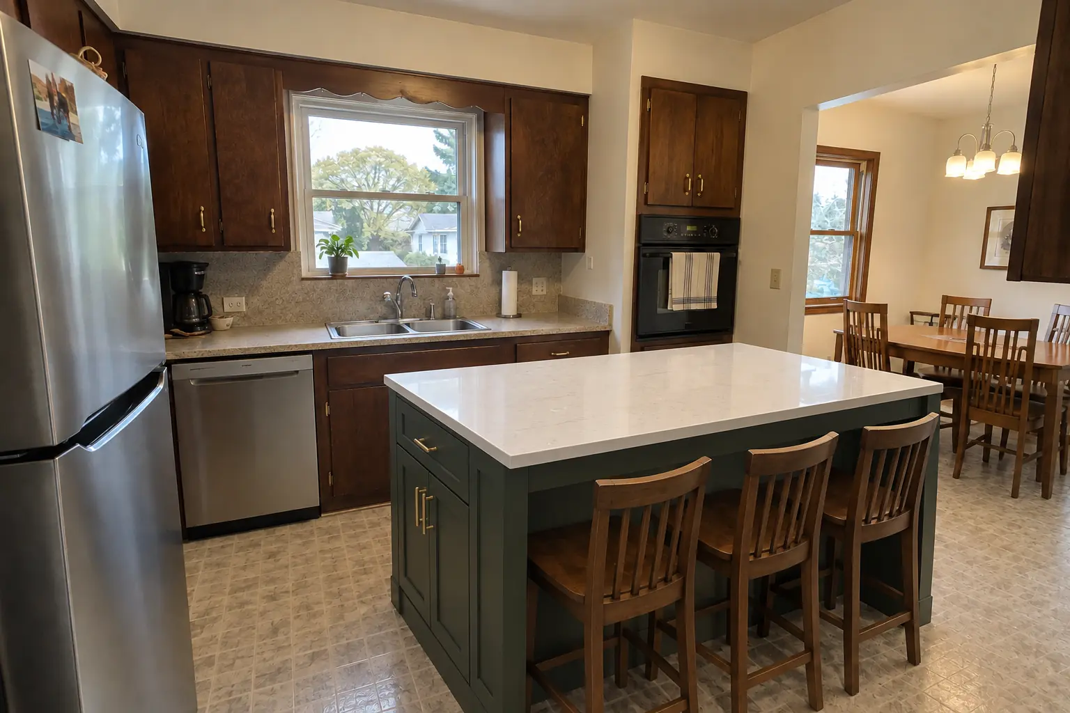 Kitchen Island & Peninsula Installation — after