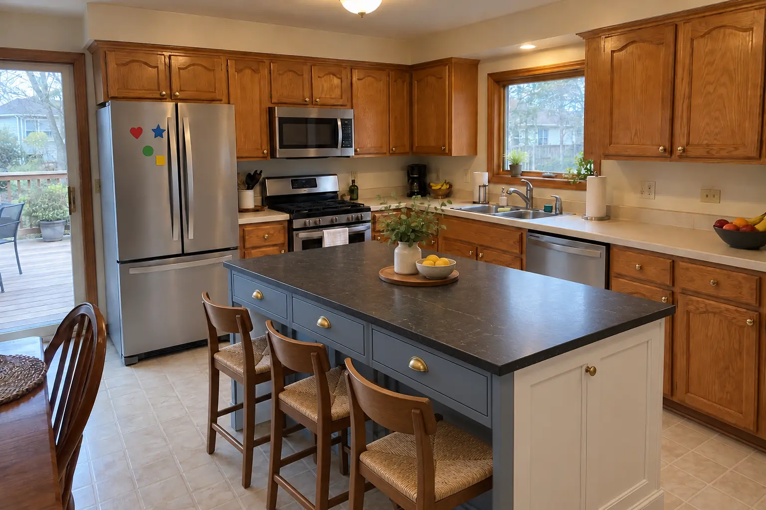 Kitchen Island & Peninsula Installation — after