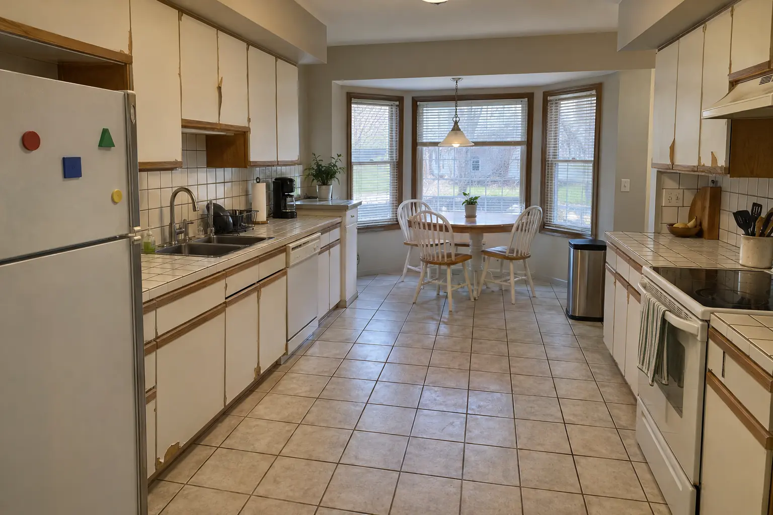 Kitchen Island & Peninsula Installation — before