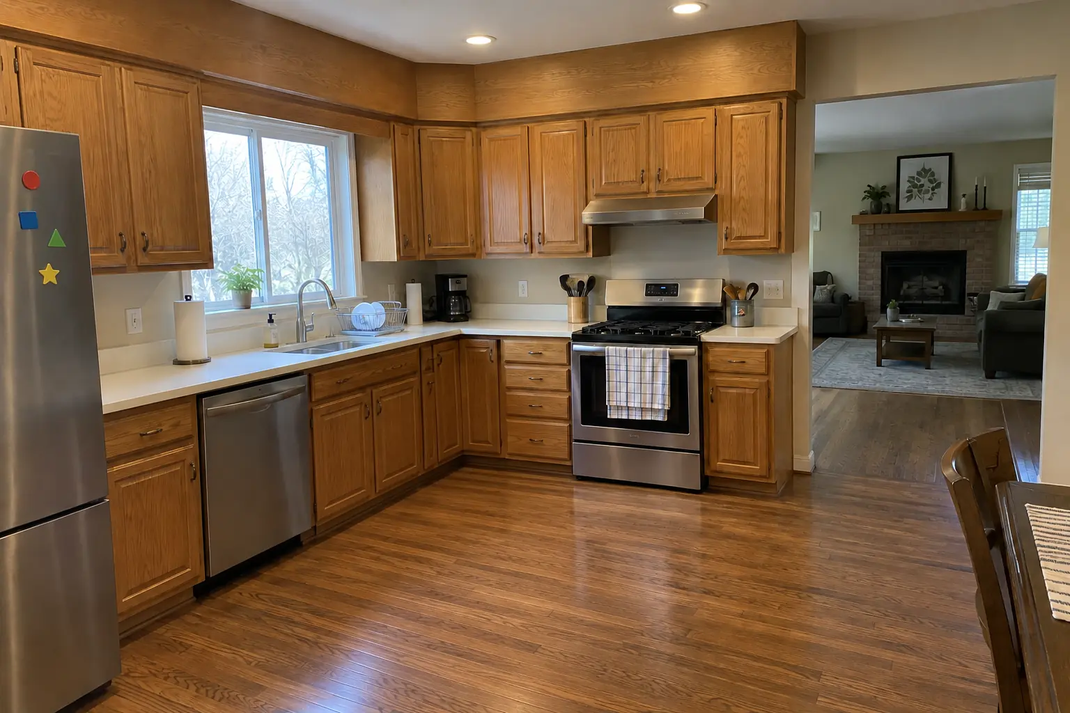 Kitchen Island & Peninsula Installation — before