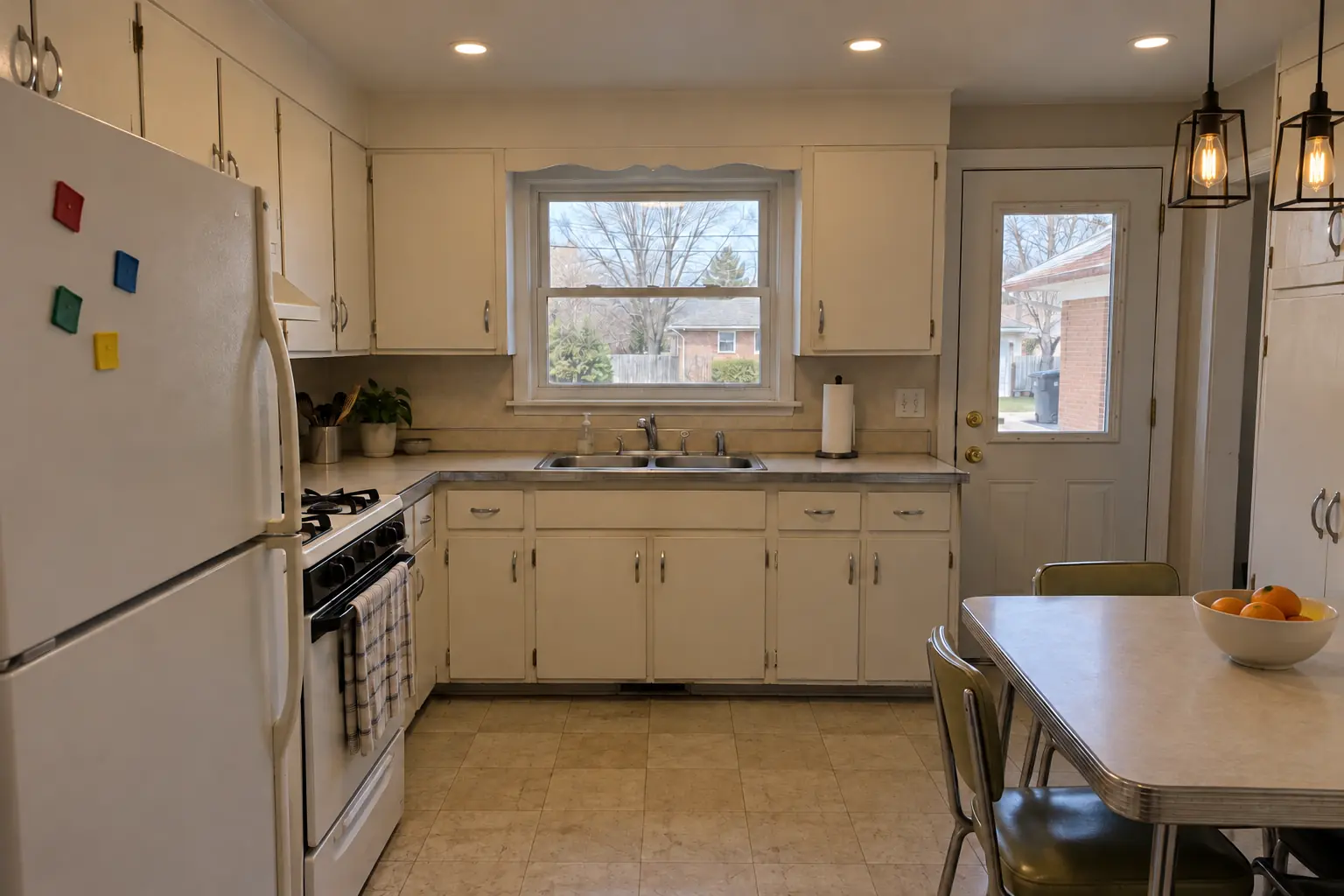 Kitchen Lighting Installation project in Villa Park, after