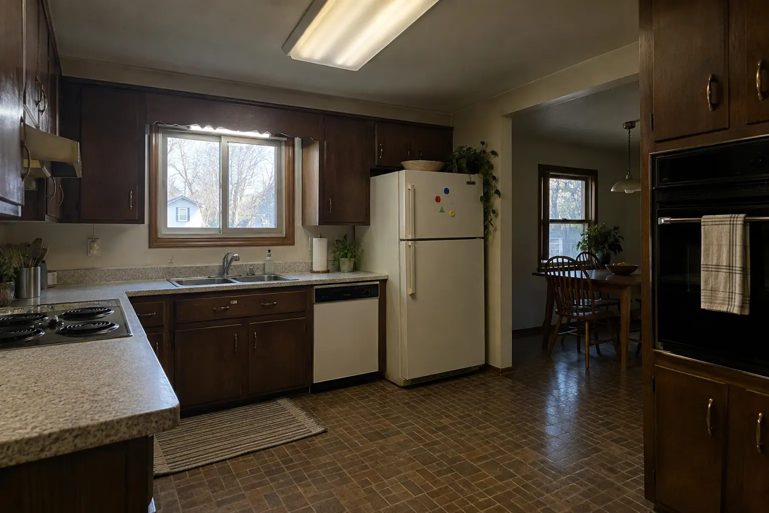 Kitchen Lighting Installation — before