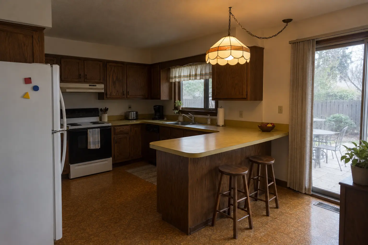 Kitchen Lighting Installation — before