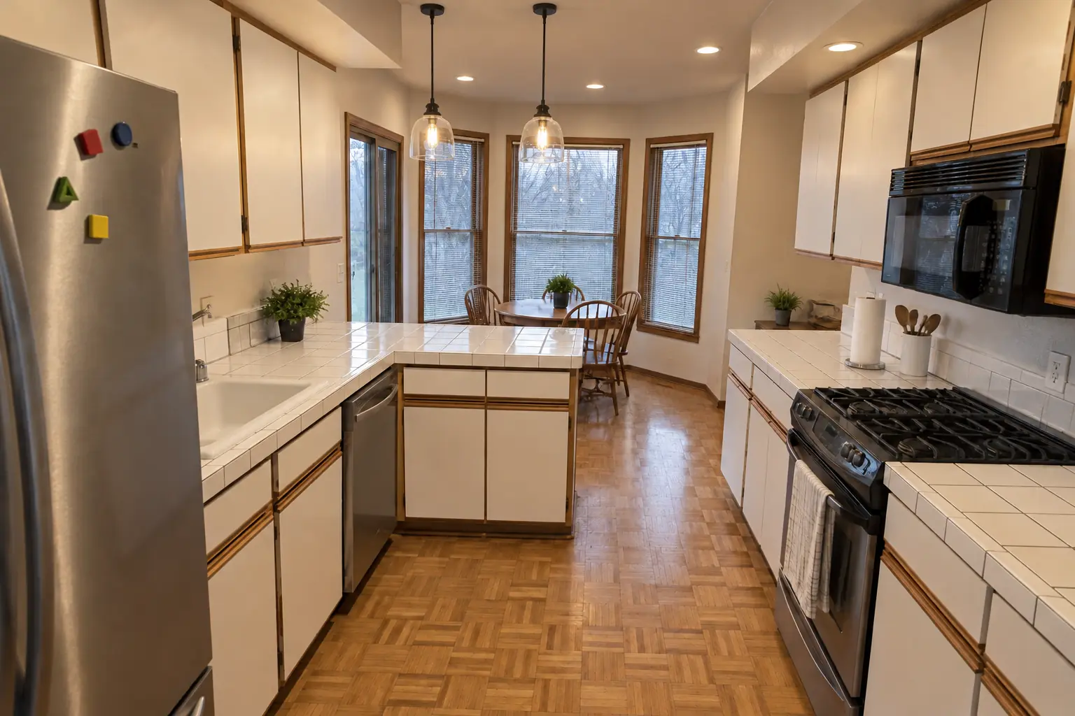 Kitchen Lighting Installation project in Lisle, after