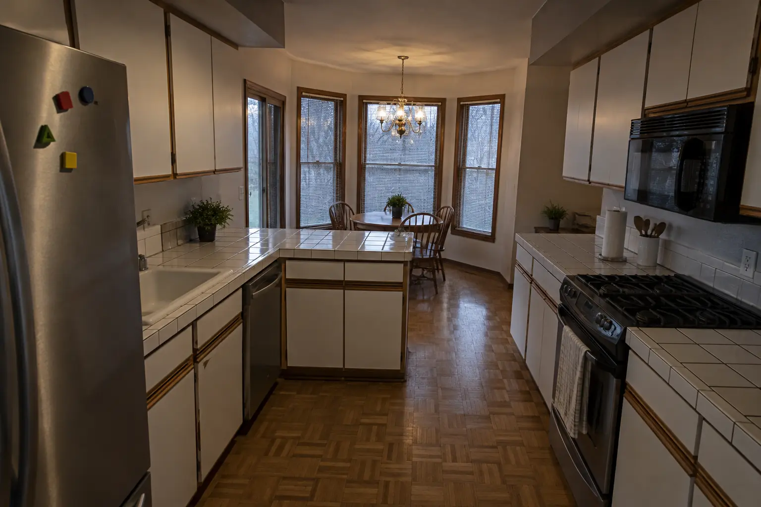 Kitchen Lighting Installation project in Lisle, before