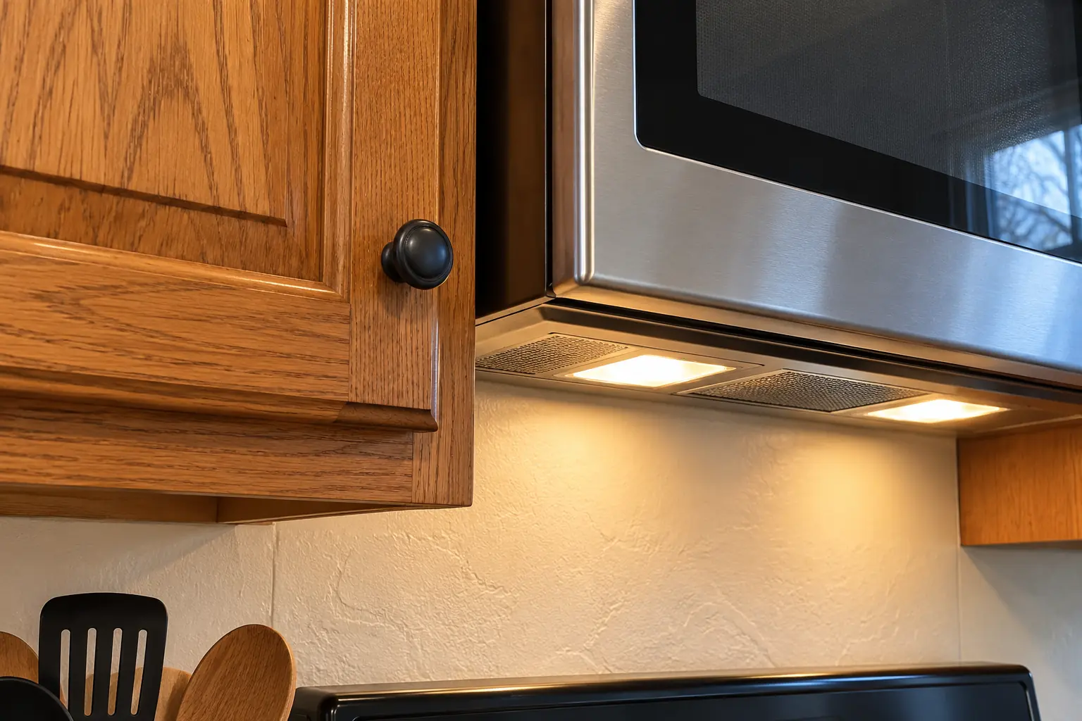 Microwave Installation in a prewar house — detail