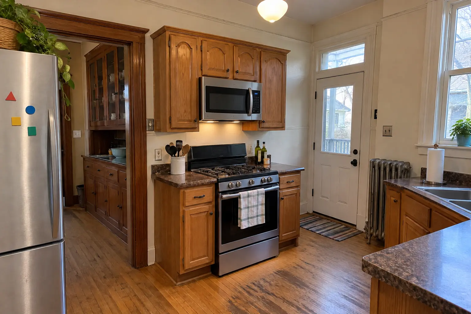 Microwave Installation in a prewar house — installed