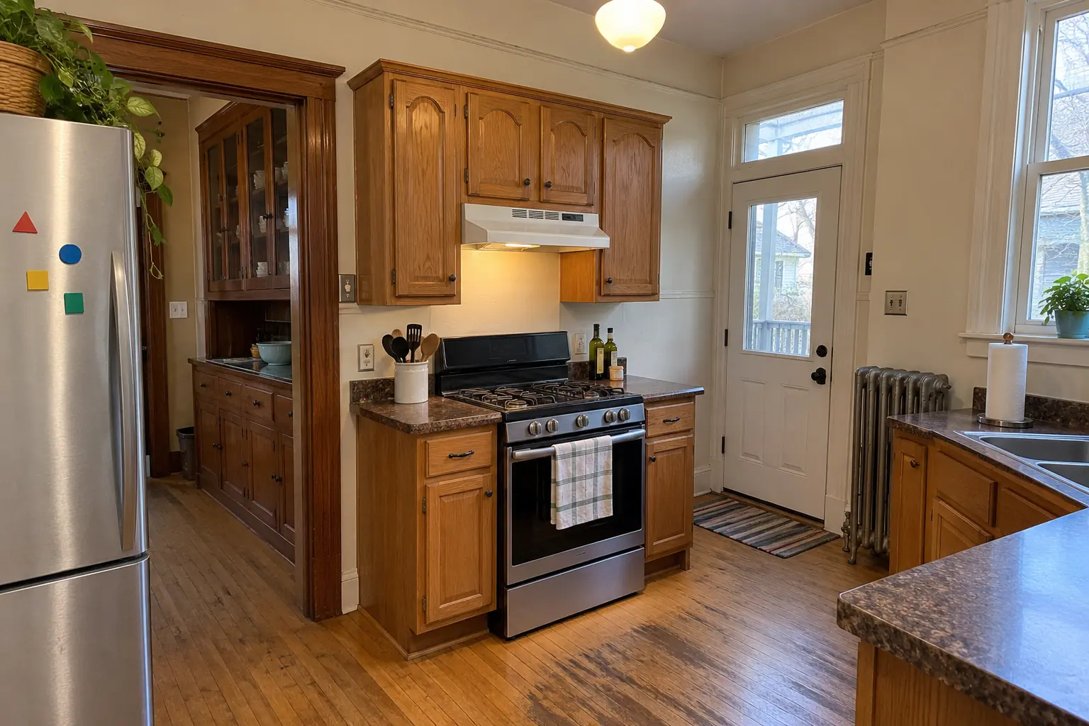 Microwave Installation in a prewar house — before