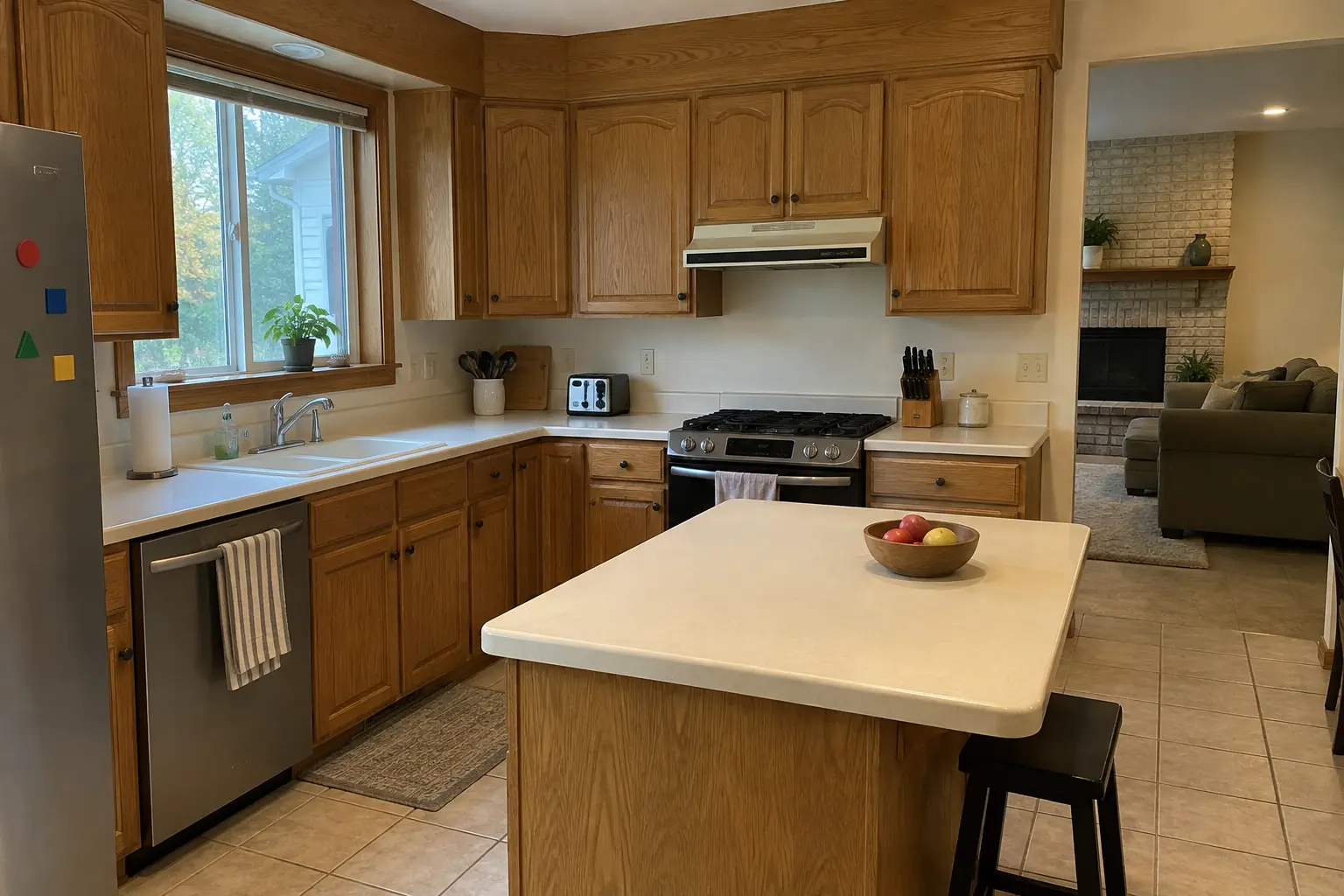 Microwave Installation — before