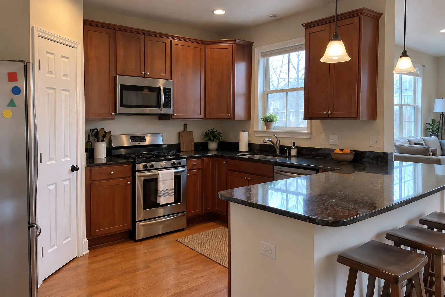 Microwave Installation project in Plainfield, after