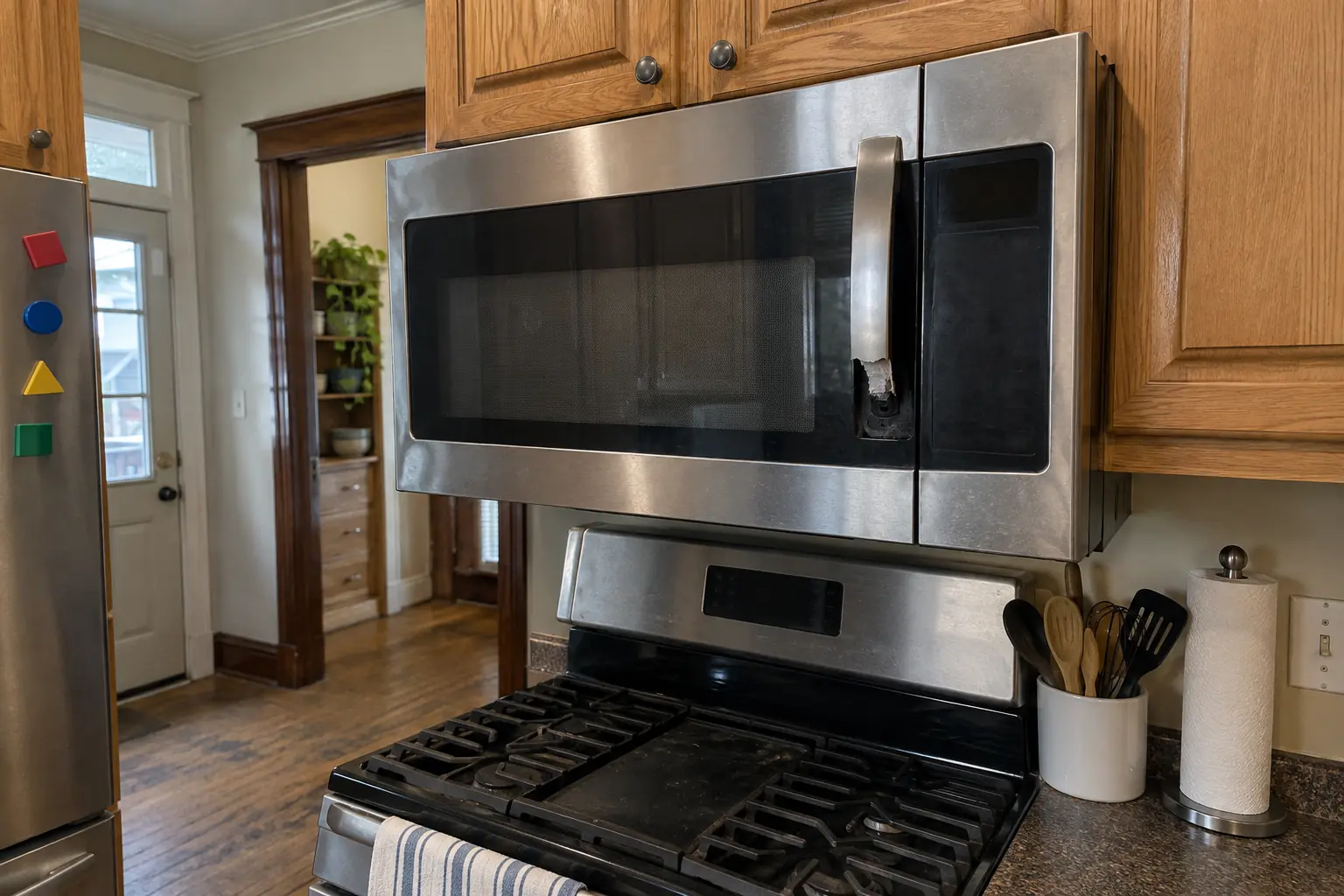 Microwave Repair in a prewar house — problem