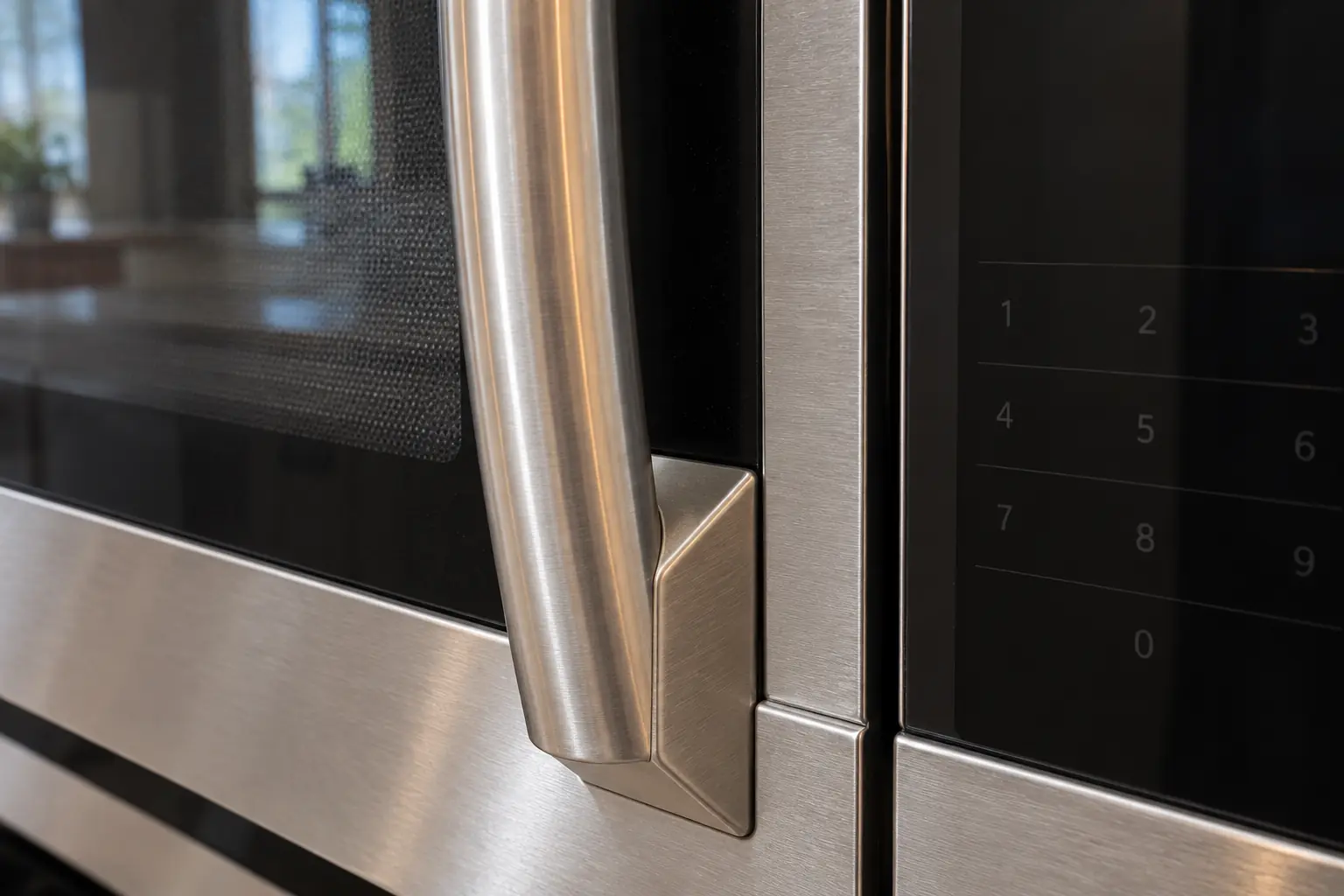 Microwave Repair in a 1980s-1990s two-story colonial / tract house — detail