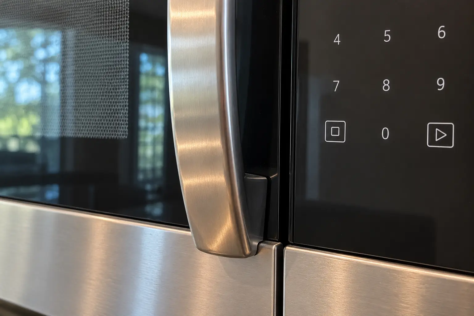 Microwave Repair in a 2000s new construction — detail