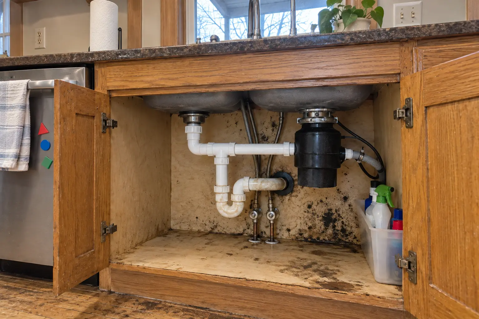 Kitchen Mold Remediation in a prewar house — problem