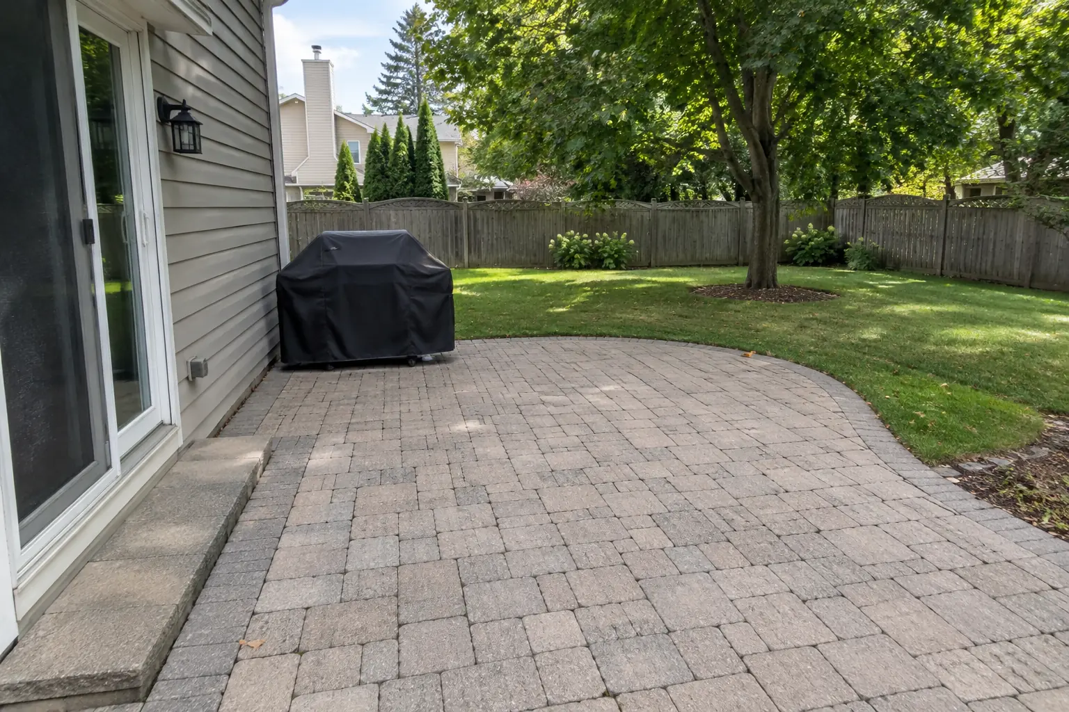 Outdoor Kitchen Installation — before