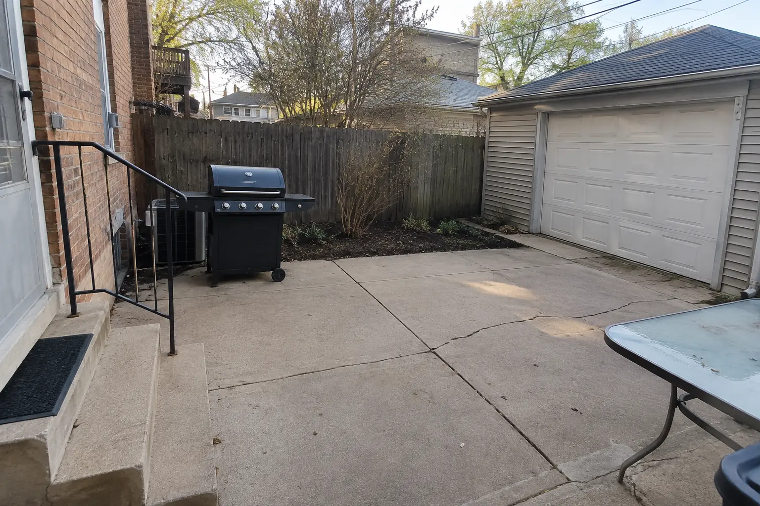 Outdoor Kitchen Installation — before