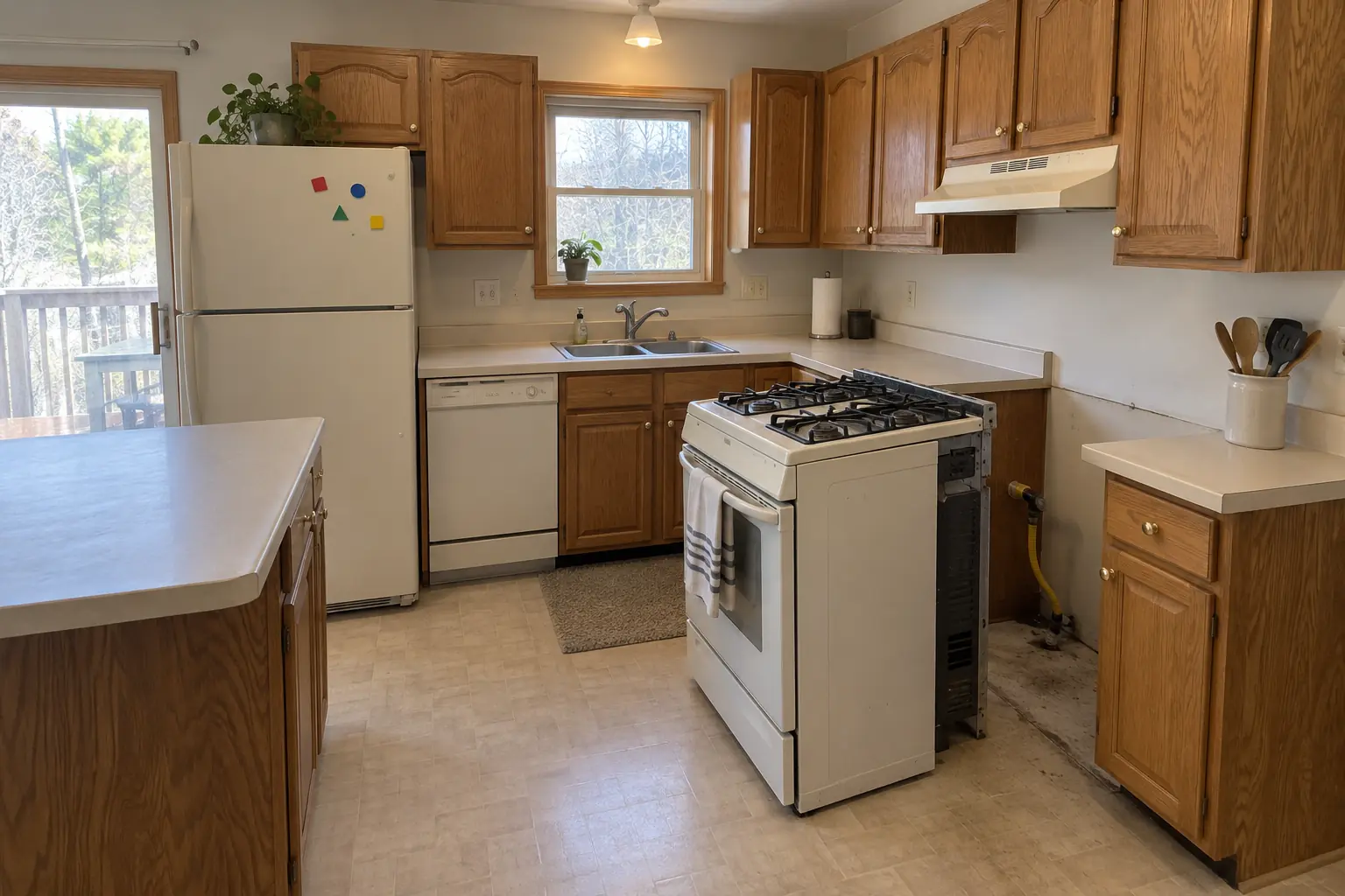 Oven, Range & Cooktop Installation — before
