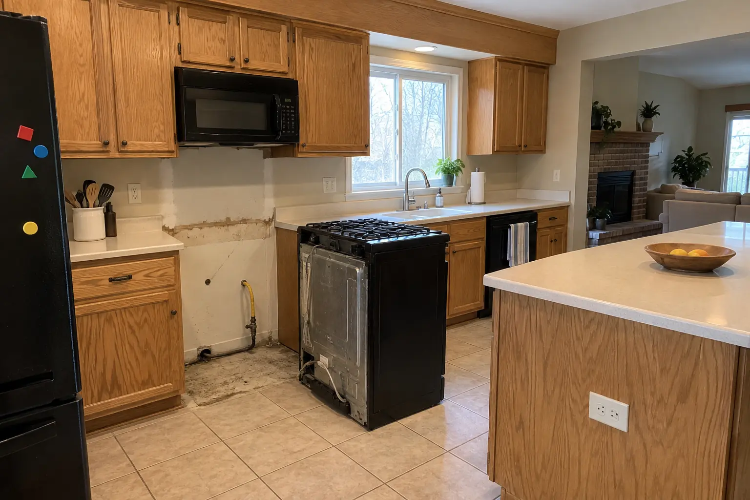 Oven, Range & Cooktop Installation — before