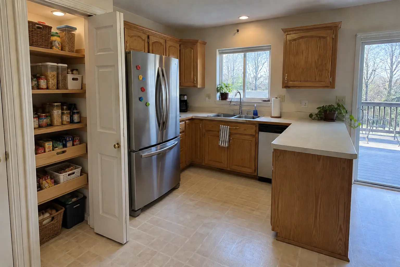 Pantry Design & Installation project near Geneva, after