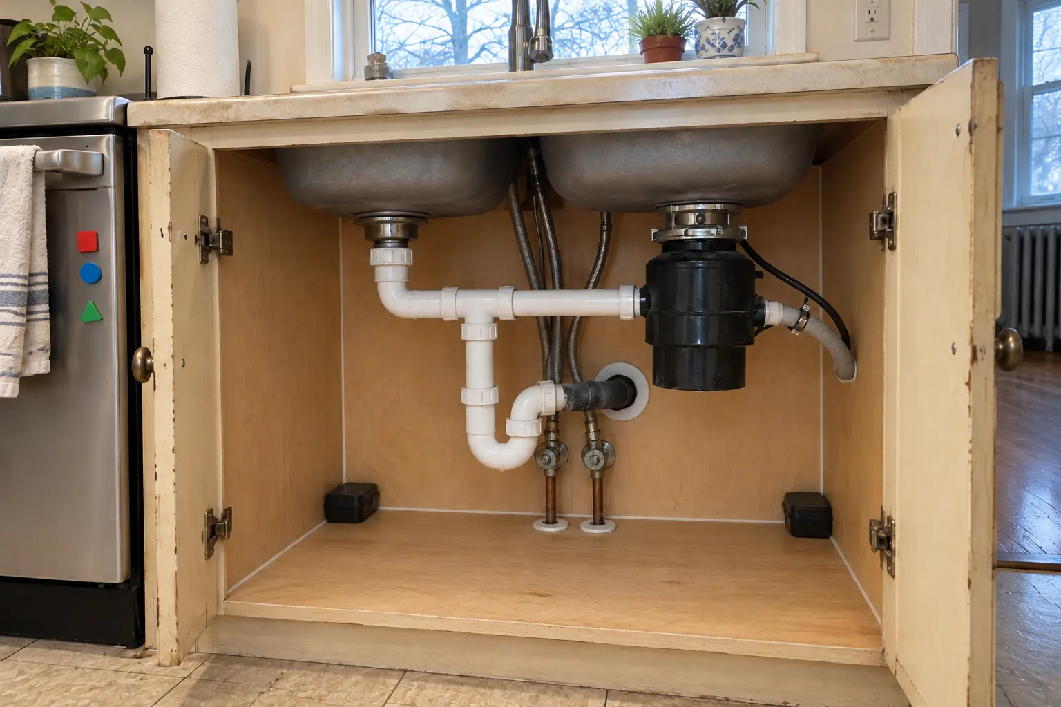 Kitchen Pest Control in a prewar house — after
