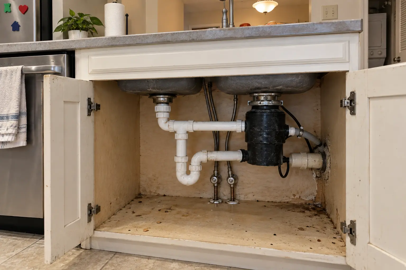 Kitchen Pest Control project in Lisle, before