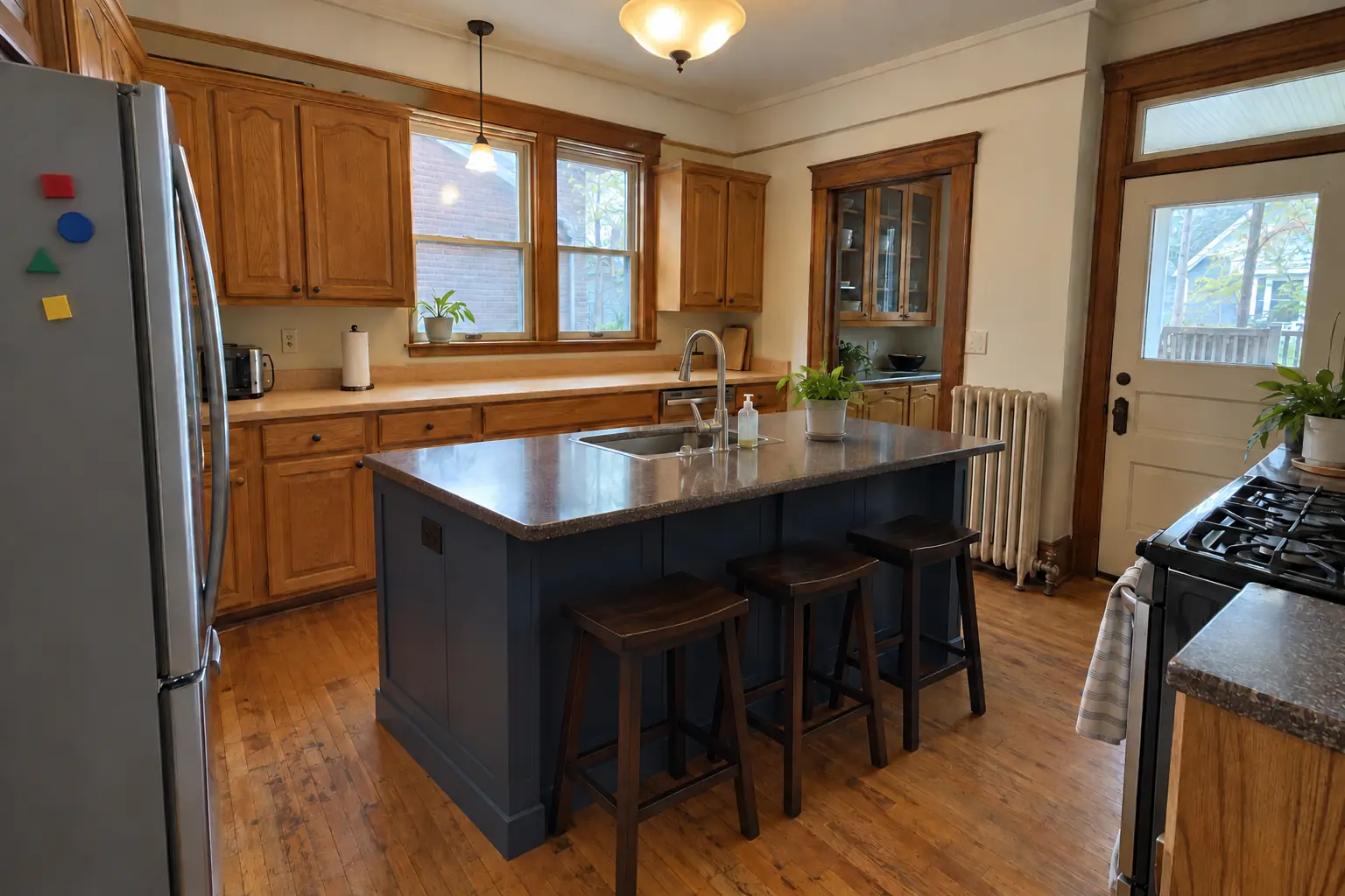 Kitchen Plumbing Relocation project near Berwyn, after