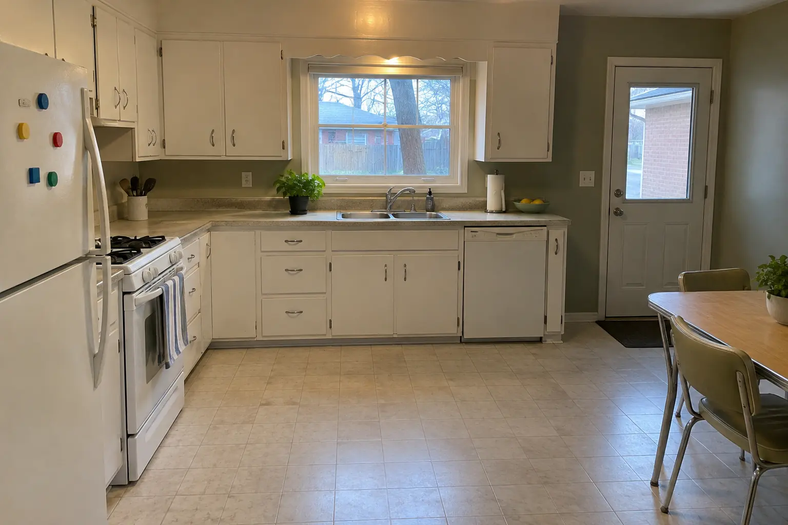 Kitchen Plumbing Relocation project in Lombard, before