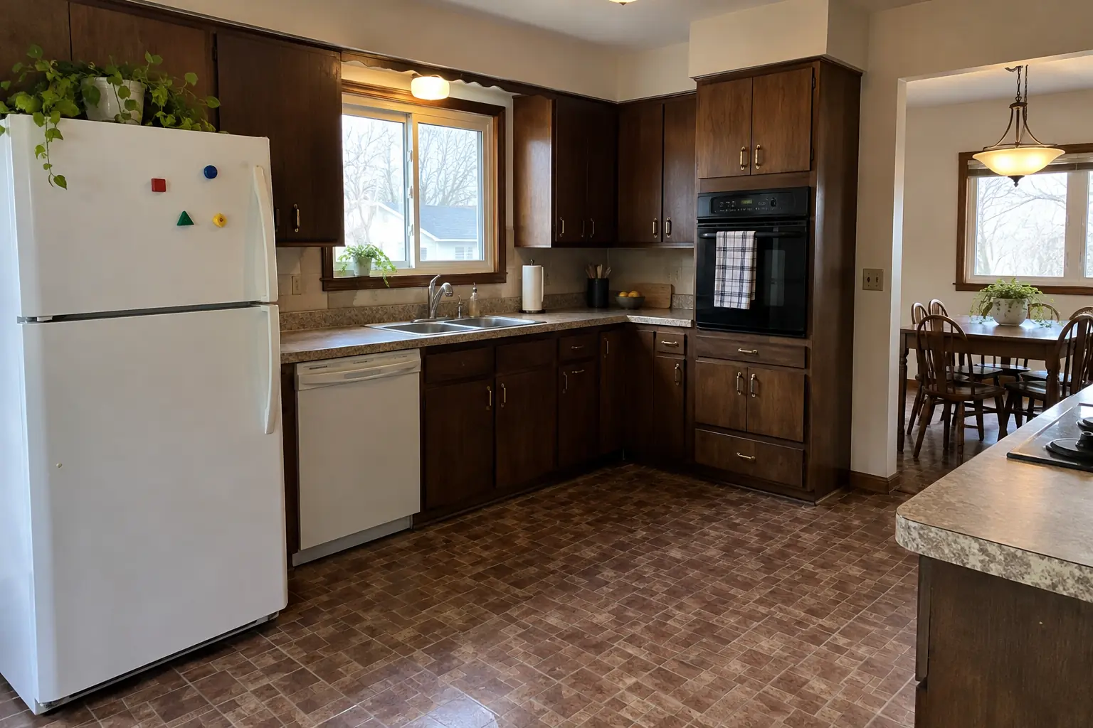 Kitchen Plumbing Relocation project in Glen Ellyn, before