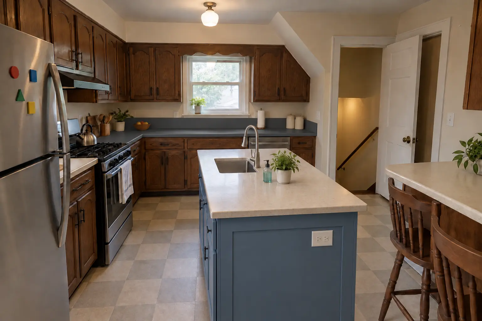 Kitchen Plumbing Relocation — after