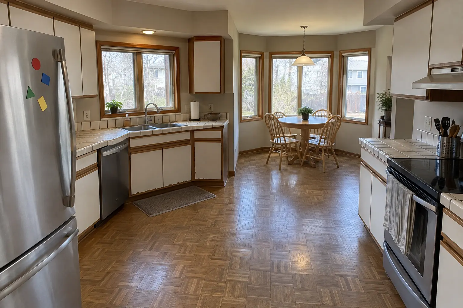 Kitchen Plumbing Relocation — before