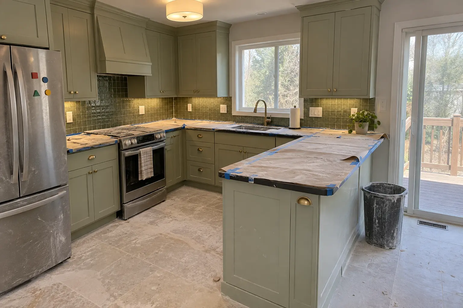 Post-Renovation Cleaning project in Itasca, before