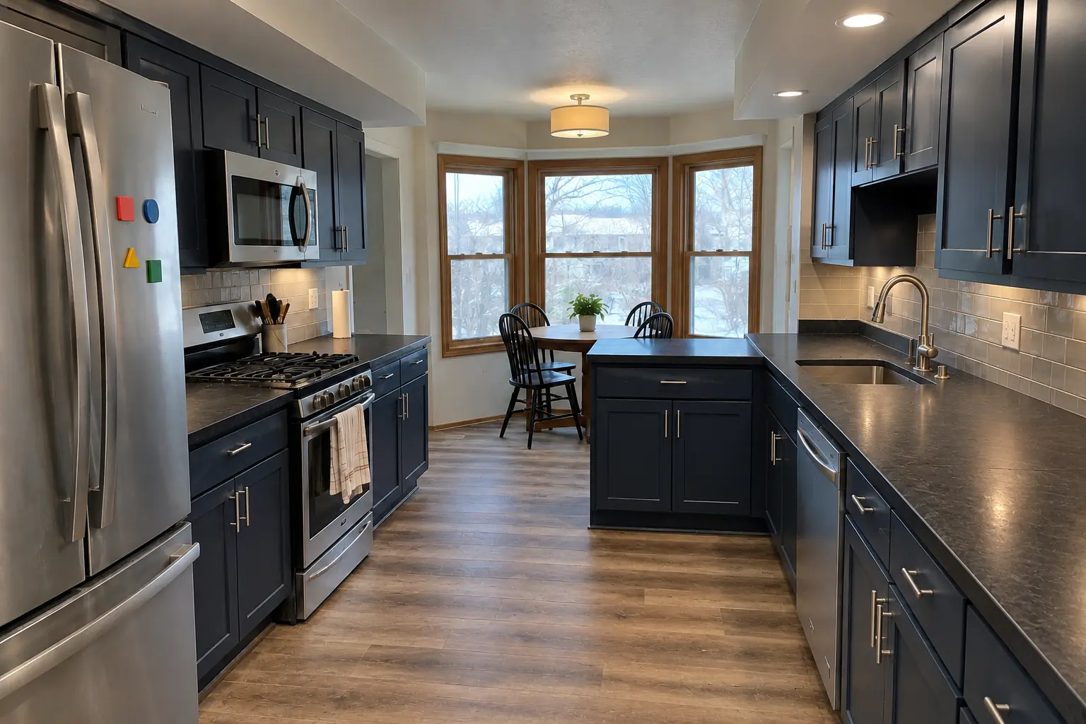 Post-Renovation Cleaning in a 1980s-1990s two-story colonial / tract house — after