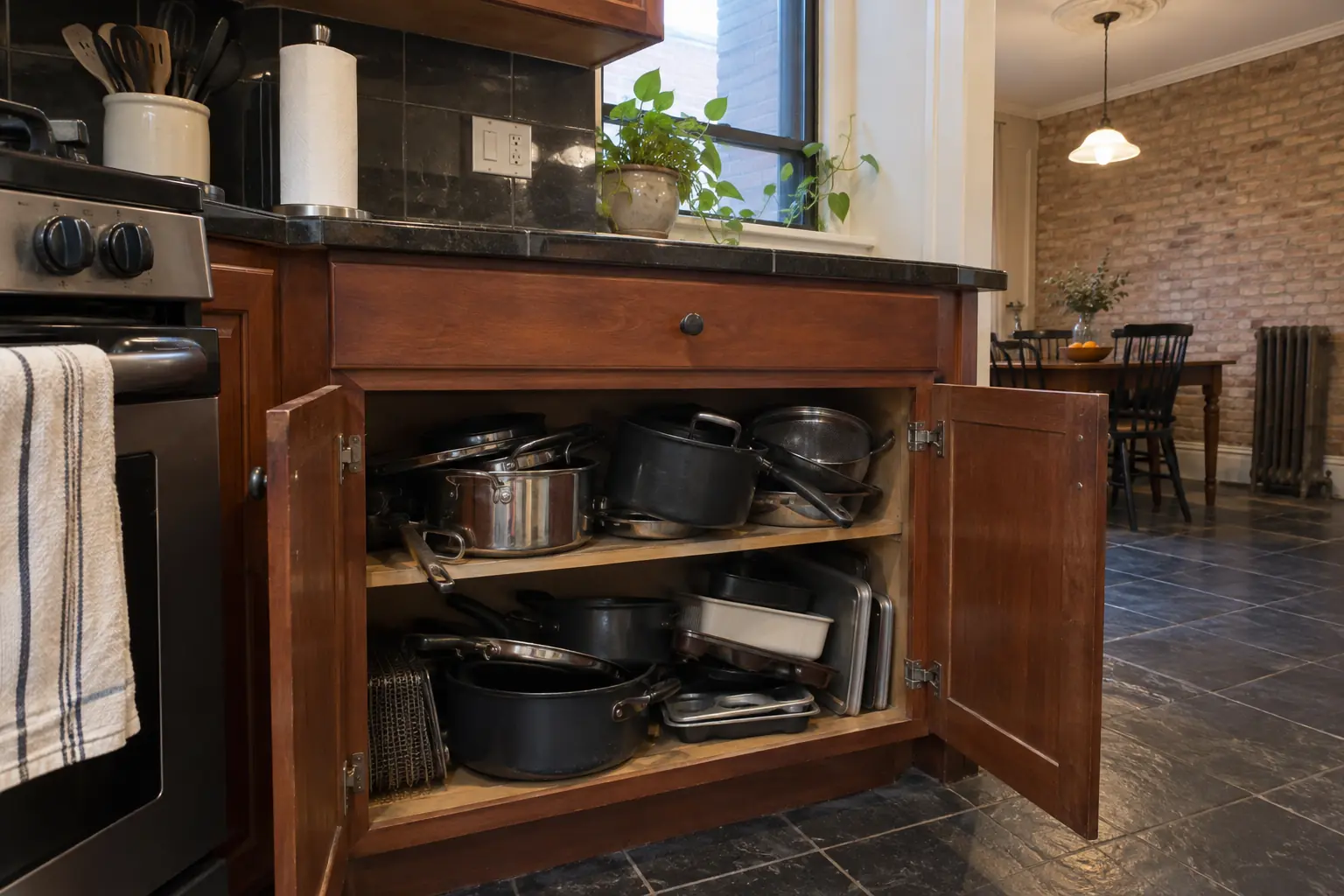 Pull-Out Shelves & Cabinet Organizers project in Evanston, before