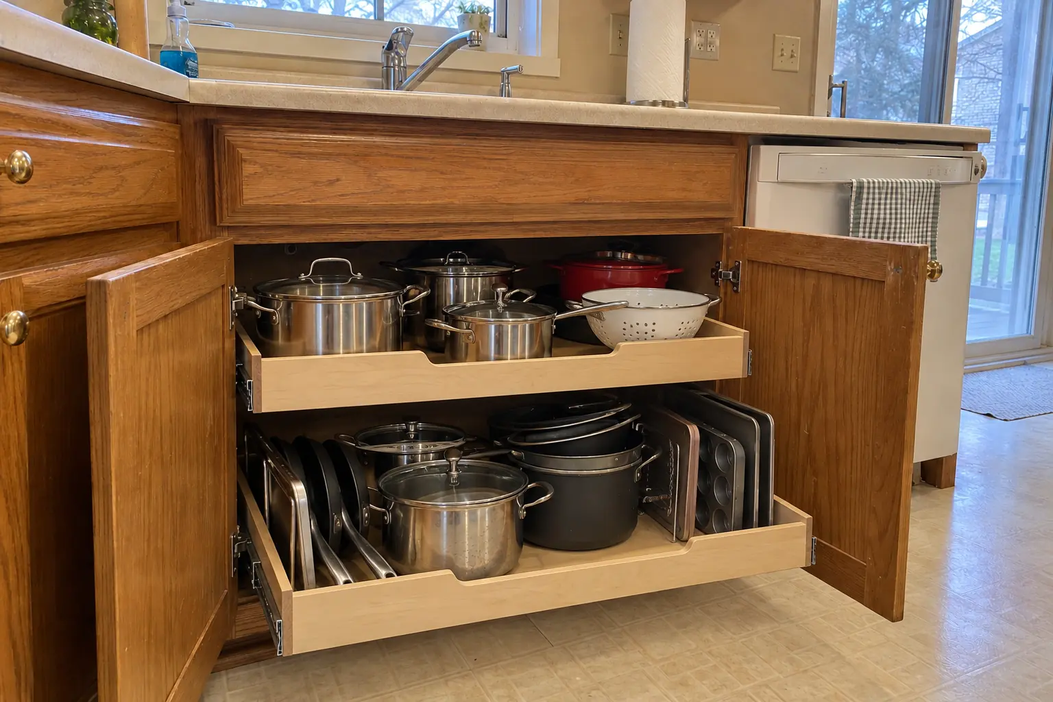 Pull-Out Shelves & Cabinet Organizers