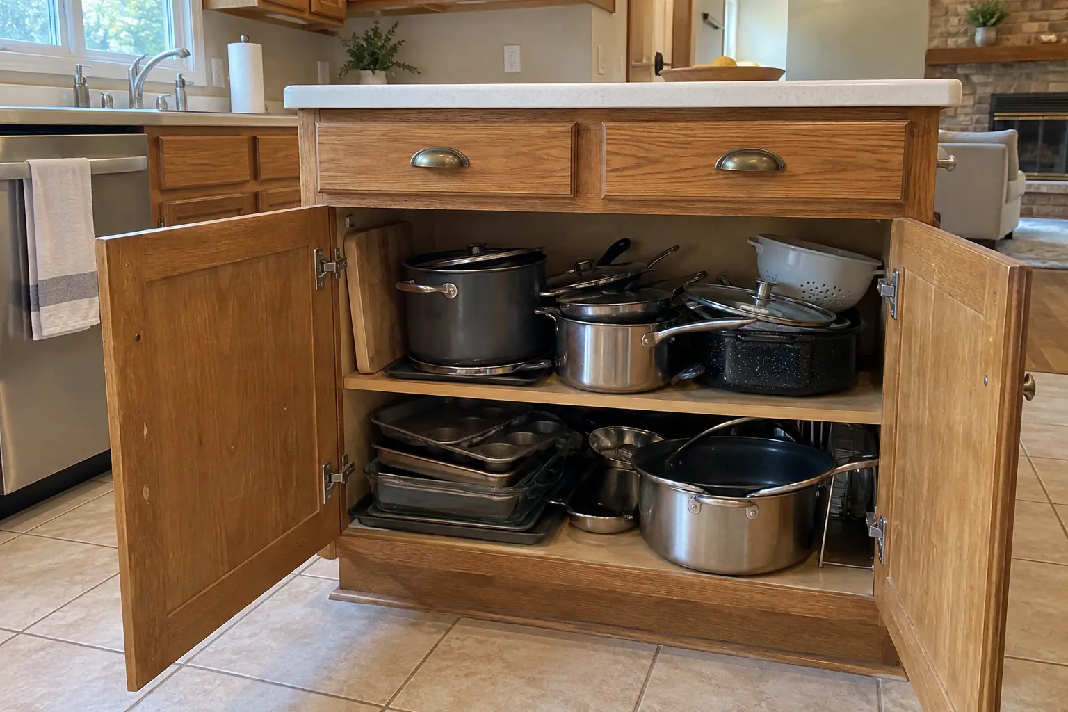 Pull-Out Shelves & Cabinet Organizers — before
