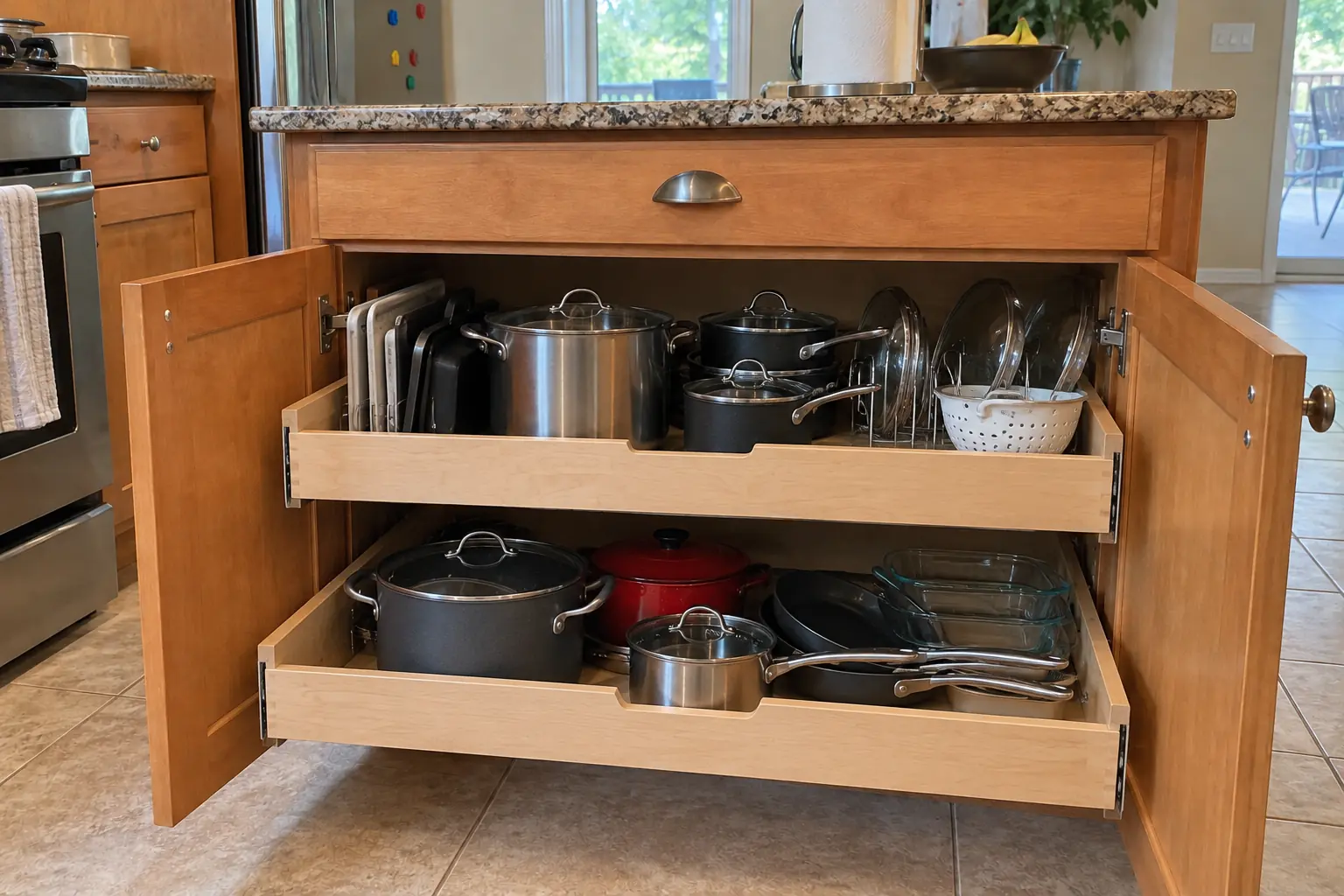 Pull-Out Shelves & Cabinet Organizers project in Plainfield