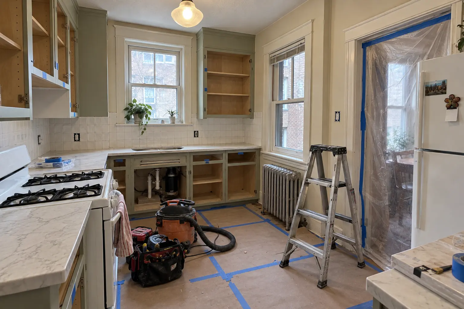 Kitchen Remodeling in a prewar house — in progress
