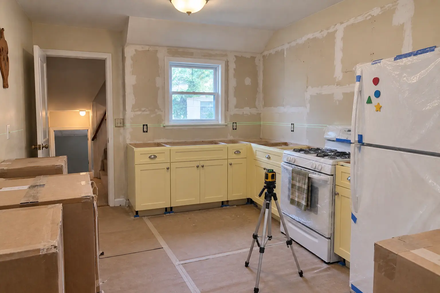 Kitchen Remodeling in a postwar ranch / cape cod / bi-level — in progress