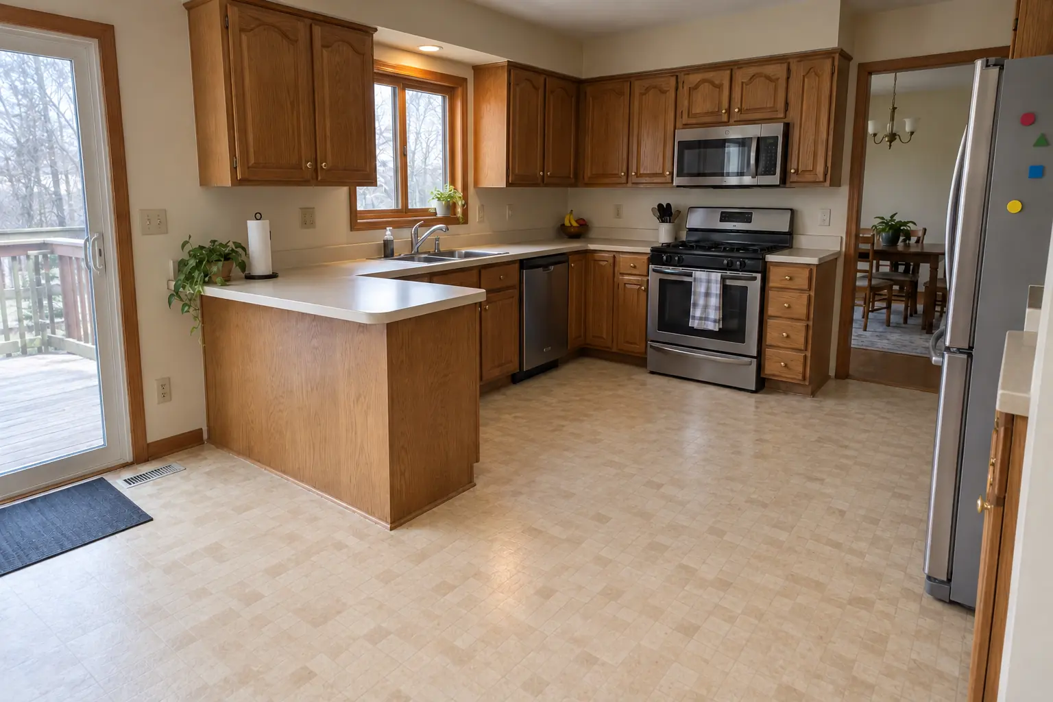 Kitchen Damage Restoration — after