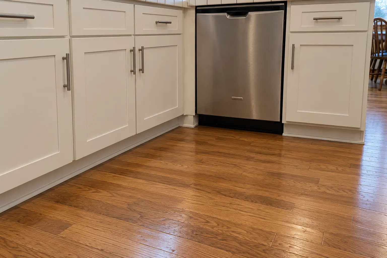 Kitchen Damage Restoration in a 1980s-1990s two-story colonial / tract house — detail