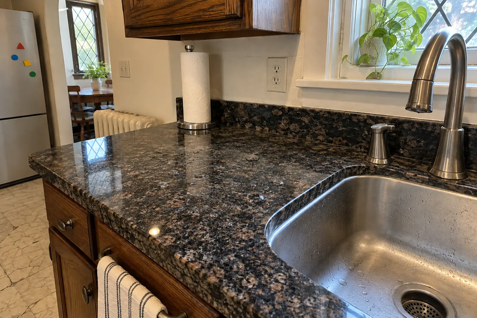 Stone Countertop Restoration project in Evanston