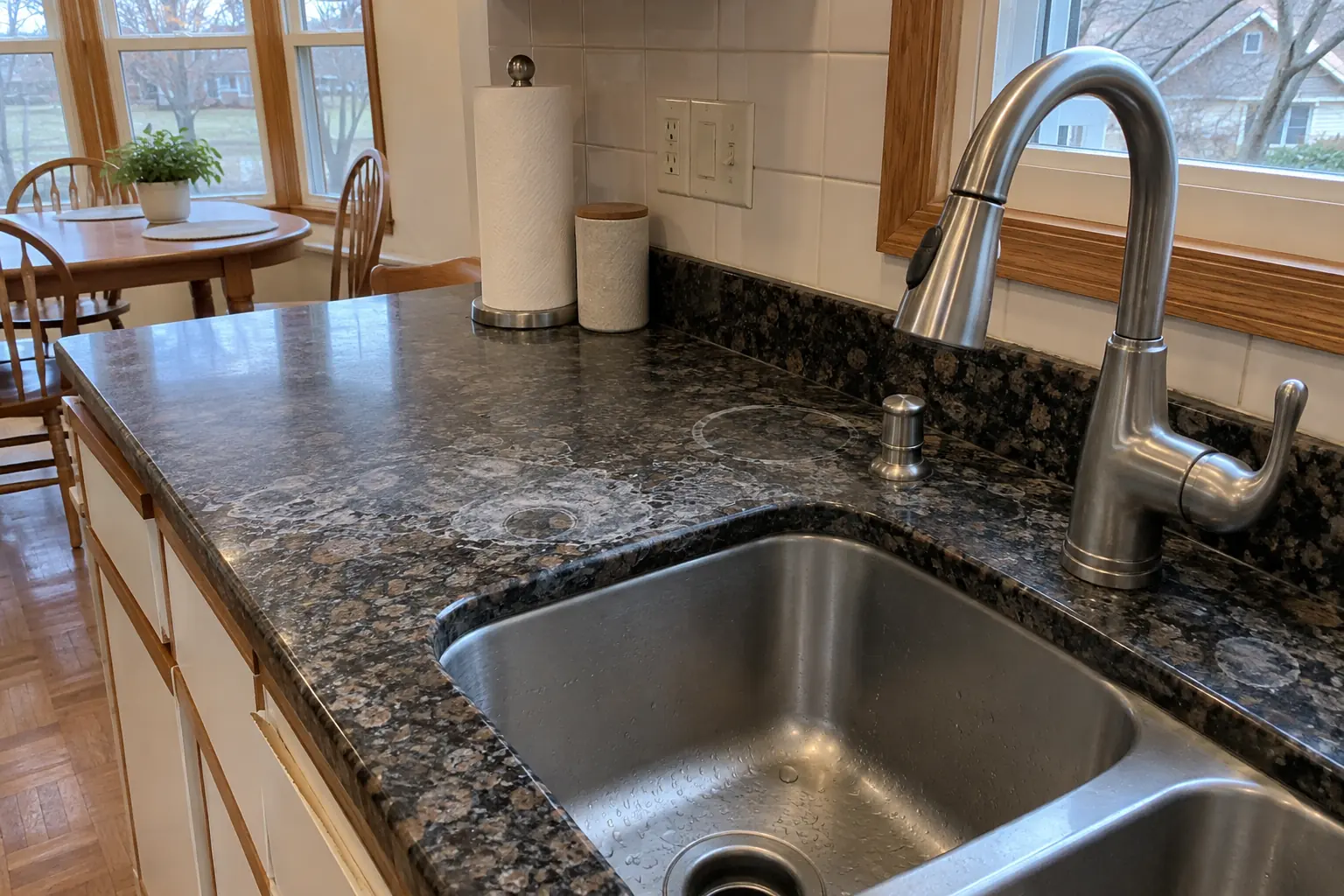 Stone Countertop Restoration — before